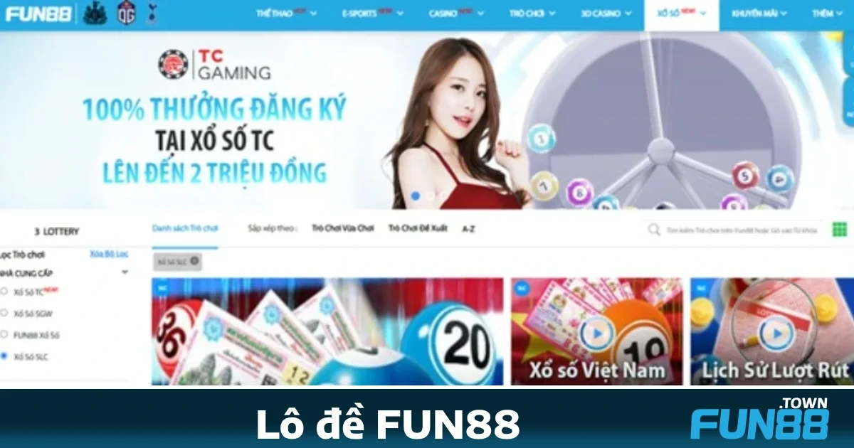 Lô đề Fun88 4 Ưu đãi hấp dẫn khi chơi Lô đề Fun88